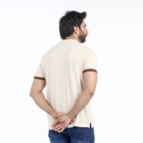 Eminent Men's  Half Sleeves Polo T-Shirt - White