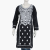 Women's Embroidered Stitched Kurti - Black, Women Ready Kurtis, Eminent, Chase Value