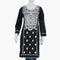 Women's Embroidered Stitched Kurti - Black, Women Ready Kurtis, Eminent, Chase Value