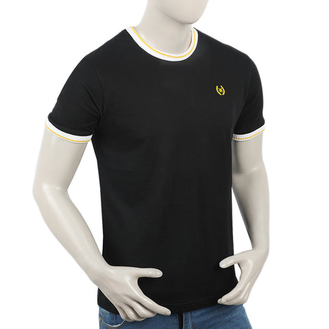 Eminent Men's Half Sleeves T-Shirt - Black, Men's T-Shirts & Polos, Eminent, Chase Value