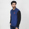 Eminent Men's Full Sleeves Polo T-Shirt - Navy Blue