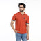 Eminent Men's Half Sleeves Polo T-Shirt - Red Bush