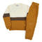 Eminent Boys Full Sleeves Sweater Suit - White & Mustard