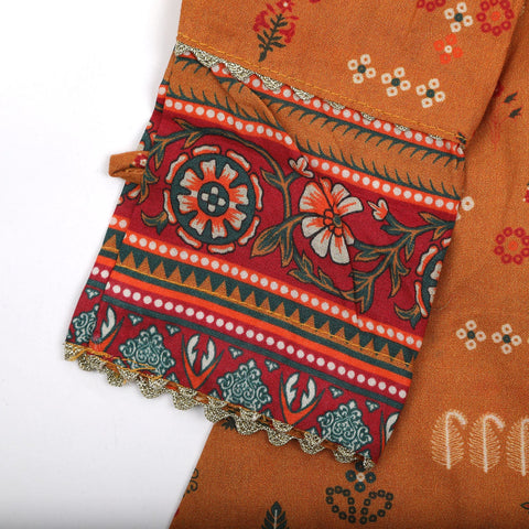 Eminent Girls Full Sleeves Shalwar Suit - Rust, Girls Shalwar Kameez, Eminent, Chase Value