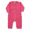 Eminent Newborn Girls Full Sleeves Romper - Dark Pink