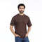 Eminent Men's Half Sleeves T-Shirt - Brown
