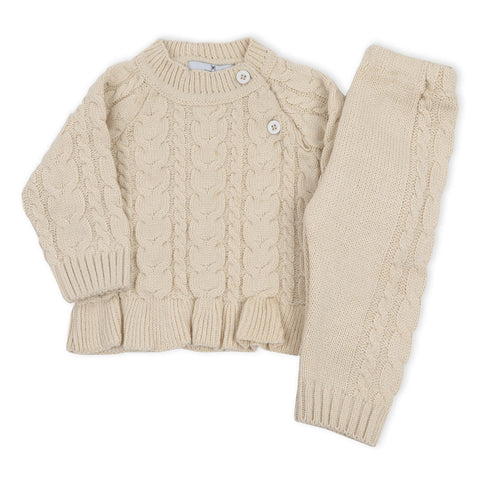 Eminent Newborn Girls Sweater Suit - Ecru, Newborn Girls Sets & Suits, Eminent, Chase Value