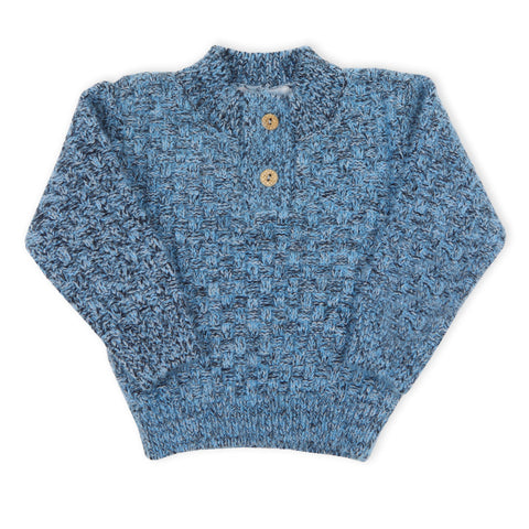 Eminent Newborn Boys Full Sleeves Sweater - Indigo Blue, Newborn Boys Winterwear, Eminent, Chase Value
