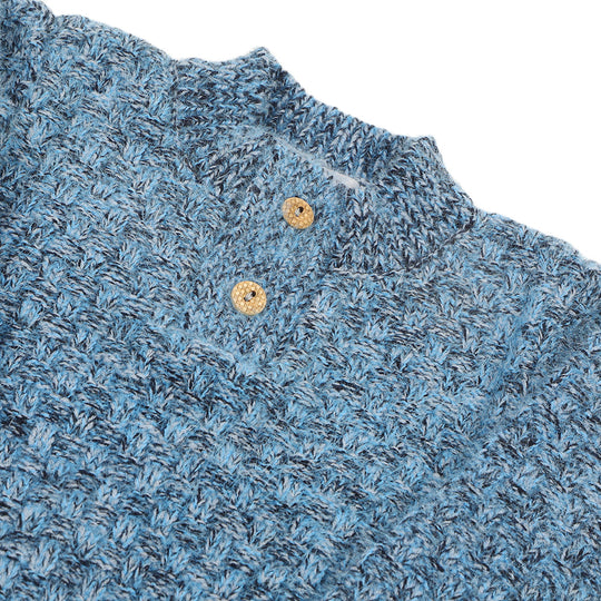 Eminent Newborn Boys Full Sleeves Sweater - Indigo Blue, Newborn Boys Winterwear, Eminent, Chase Value