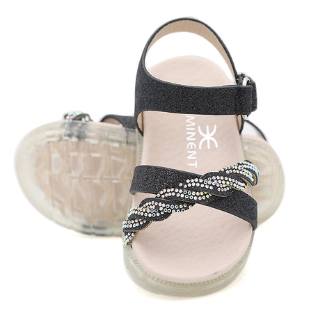 Girls Sandal - Black, Kids, Girls Sandals, Eminent, Chase Value