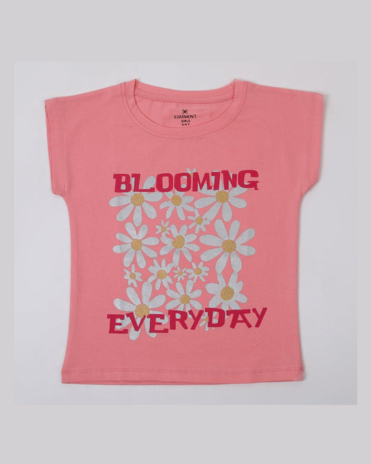 Eminent Girls Half Sleeves T-Shirt - Pink, Girls T-Shirts, Eminent, Chase Value