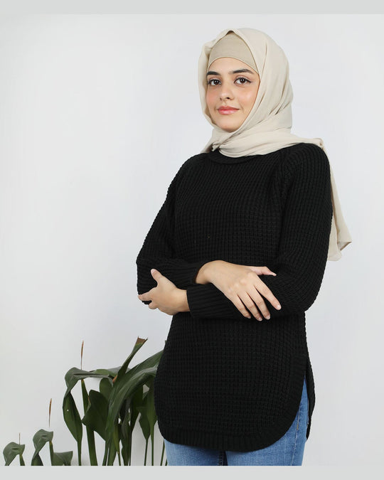 Eminent Women's Full Sleeves Sweater - Black, Women Sweaters, Eminent, Chase Value