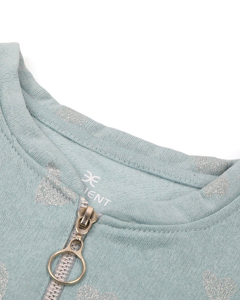 Eminent Girls Full Sleeves Sweat Shirt - Green, Girls Hoodies & Sweat Shirts, Eminent, Chase Value