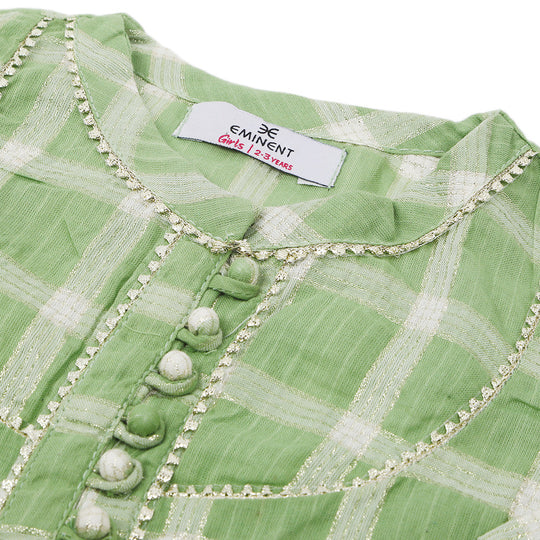 Eminent Girls Woven Frock - Green, Girls Frocks, Eminent, Chase Value