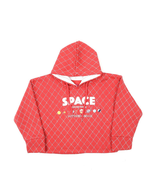 Eminent Girls Full Sleeves Hoodie Jacket - Light Orange, Girls Hoodies & Sweat Shirts, Eminent, Chase Value