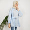 Eminent Women's Western Top - Sky Blue