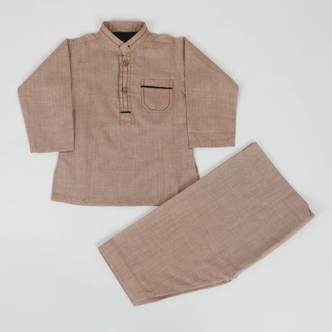 Eminent Newborn Boys Shalwar Suit - Peach