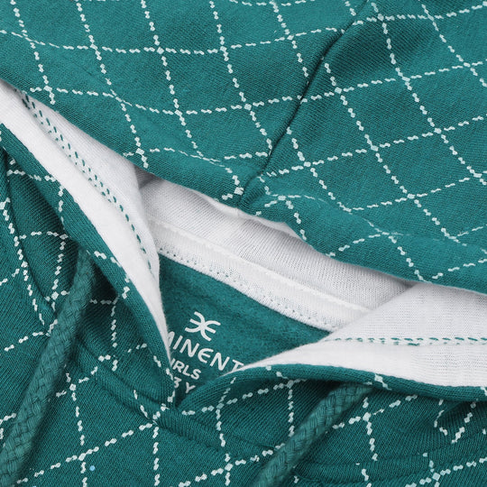 Eminent Girls Full Sleeves Hoodie Jacket - Dark Green, Girls Hoodies & Sweat Shirts, Eminent, Chase Value