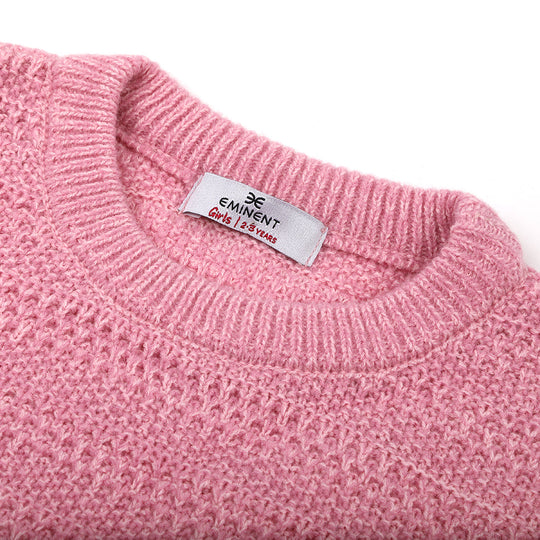 Eminent Girls Full Sleeves Sweater - Tea Pink, Girls Sweaters, Chase Value, Chase Value