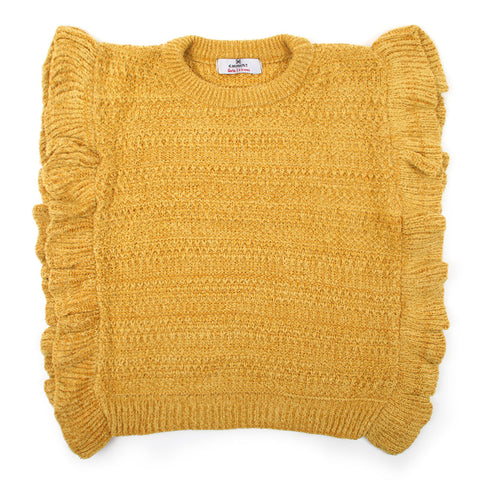 Eminent Girls Full Sleeves Sweater - Mustard, Girls Sweaters, Chase Value, Chase Value