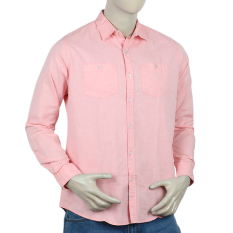 Eminent Men's Casual Chambray Shirt - Peach, Men's Shirts, Eminent, Chase Value