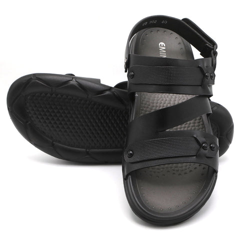 Men's Sandal - Black, Men, Sandals, Eminent, Chase Value