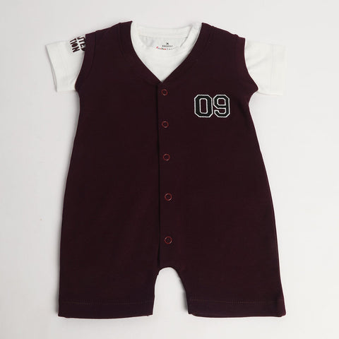 Eminent Newborn Boys Romper - Maroon