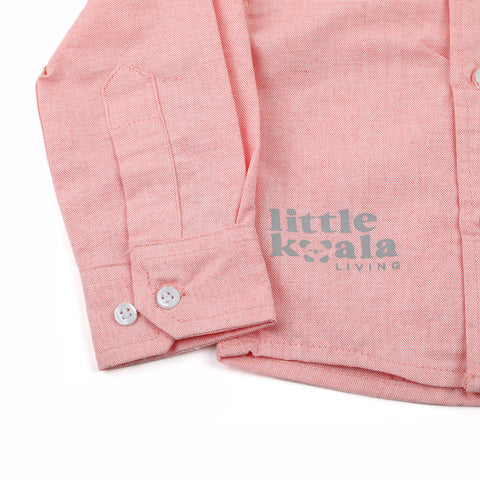 Eminent Newborn Boys Casual Shirt - Peach, Newborn Boys Shirts & T-Shirts, Eminent, Chase Value