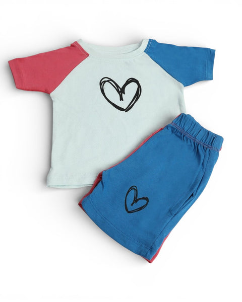 Eminent Newborn Girls Half Sleeves Suit - Vepour Blue