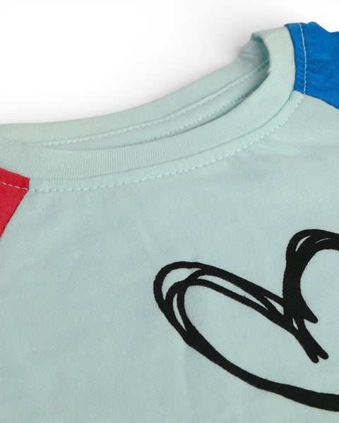 Eminent Newborn Girls Half Sleeves Suit - Vepour Blue