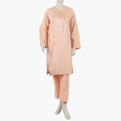 Eminent Women's Stitched Shalwar Suit - Peach, Women Shalwar Suits, Eminent, Chase Value