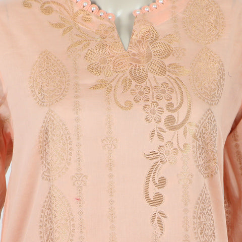 Eminent Women's Stitched Shalwar Suit - Peach, Women Shalwar Suits, Eminent, Chase Value