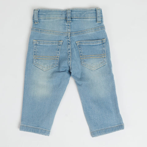 Eminent Newborn Boys Denim Pant - Light Blue