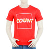 Eminent Men's Round Neck Half Sleeves Printed T-Shirt - Samba Red