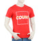 Eminent Men's Round Neck Half Sleeves Printed T-Shirt - Samba Red