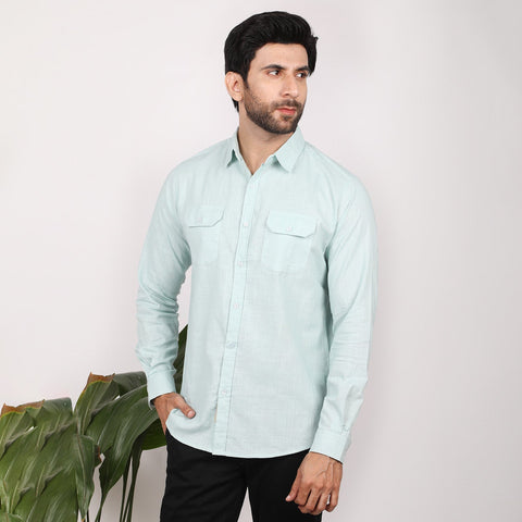 Eminent Men's Casual Check Shirt - Surf Spray, Men's Shirts, Eminent, Chase Value