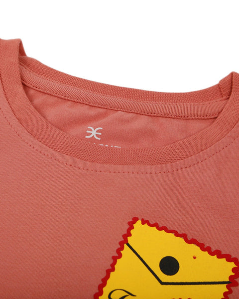 Eminent Girls Full Sleeves T-Shirt - Terracotta, Girls T-Shirts, Eminent, Chase Value