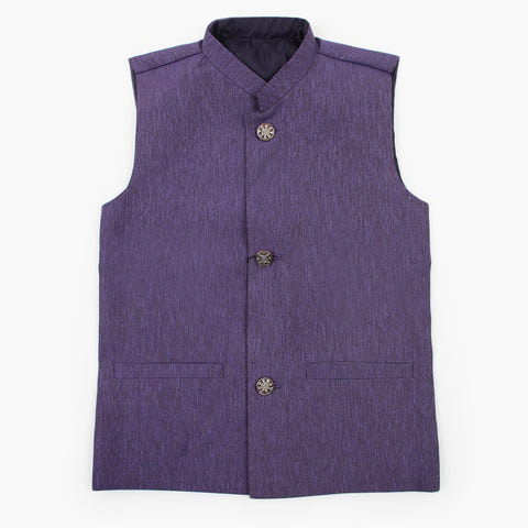 Eminent Boys Plain Waistcoat - Purple, Boys Waistcoats, Eminent, Chase Value