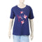 Eminent Women Printed Half Sleeves T-Shirt - Medival Blue, Women T-Shirts & Tops, Eminent, Chase Value