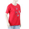 Eminent Women Printed Half Sleeves T-Shirt - Samba Red