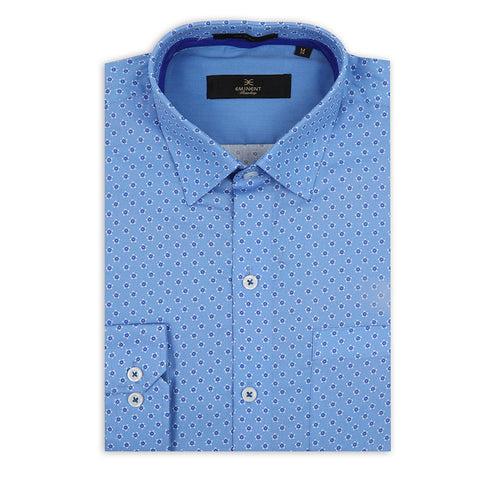 Eminent Men's Saturday Printed Shirt  - Blue, Men's Shirts, Eminent, Chase Value