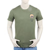 Eminent Men's Round Neck Half Sleeves Printed T-Shirt - Green