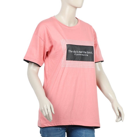 Eminent Women's Half Sleeves T-Shirt - Flamingo, Women T-Shirts & Tops, Eminent, Chase Value