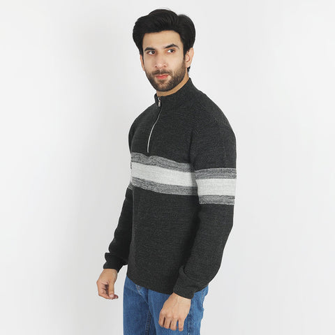 Eminent Men's Full Sleeves Sweaters - Charcoal, Men's Sweater & Sweat Shirts, Eminent, Chase Value
