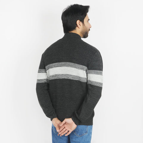 Eminent Men's Full Sleeves Sweaters - Charcoal, Men's Sweater & Sweat Shirts, Eminent, Chase Value