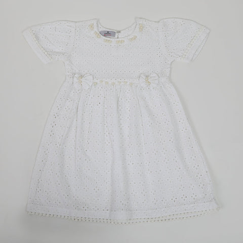 Eminent Girls Woven Stitched Frock - White, Girls Frocks, Eminent, Chase Value