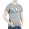 Eminent Men's Round Neck Half Sleeves Printed T-Shirt - Frost Grey