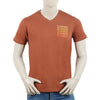 Eminent Men's Round Neck Half Sleeves Printed T-Shirt - Brown