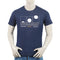 Eminent Men's Round Neck Half Sleeves Printed T-Shirt - Mid Blue