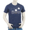 Eminent Men's Round Neck Half Sleeves Printed T-Shirt - Mid Blue